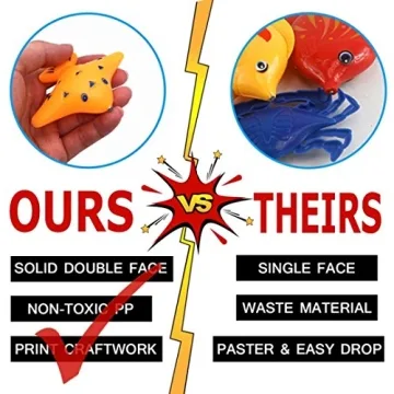 Nunkitoy Bath Toy 39 Piece Fishing Play Set for Toddlers