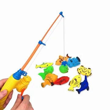 Nunkitoy Bath Toy 39 Piece Fishing Play Set for Toddlers
