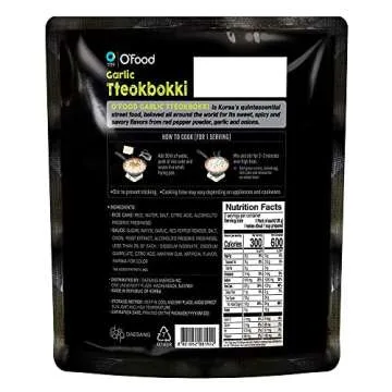 O’Food Garlic Tteokbokki - Authentic Gluten-Free Korean Snack