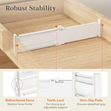 Lifewit Adjustable Drawer Dividers for Maximum Organization