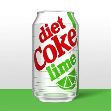 Diet Coke Lime Soda Soft Drink - 12 Pack Refreshment