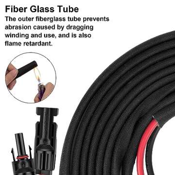 Geosiry 40FT 10AWG Solar Panel Extension Cable