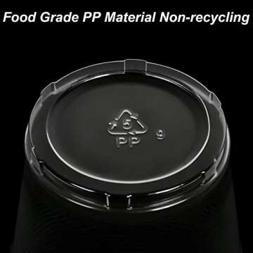 TashiBox 12 oz Clear Disposable Plastic Cups 200 Count