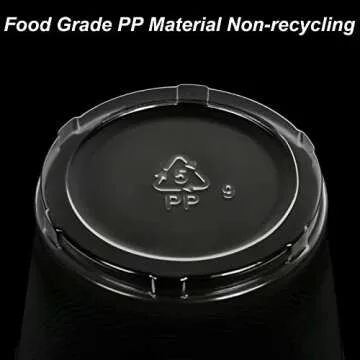 TashiBox 12 oz Clear Disposable Plastic Cups 200 Count