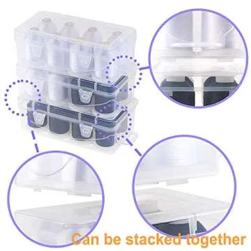 Premium Polyester Embroidery Thread with Storage Box 1000m