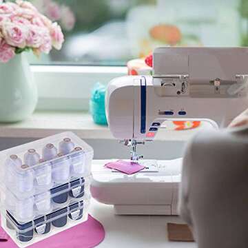 Premium Polyester Embroidery Thread with Storage Box 1000m