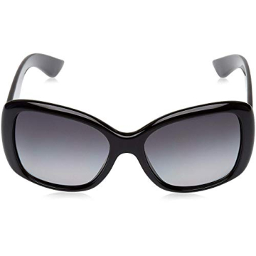 Prada Heritage PR 32PS Black Polarized Square Sunglasses