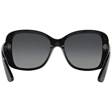 Prada Heritage PR 32PS Black Polarized Square Sunglasses