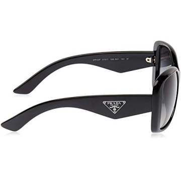 Prada Heritage PR 32PS Black Polarized Square Sunglasses