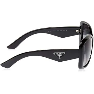 Prada Heritage PR 32PS Black Polarized Square Sunglasses