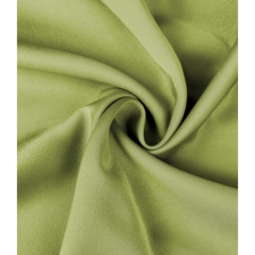 Elegant Women's High Waisted Satin Maxi Skirt - Apple Green