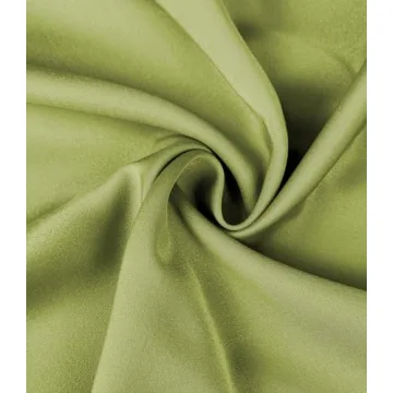 Elegant Women's High Waisted Satin Maxi Skirt - Apple Green
