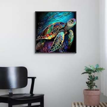 Imartful Turtle Diamond Painting Kits for Adults-Diamond Art Kits for Beginners-Paint by Numbers Kit...