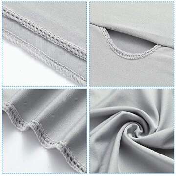 SATINIOR 4 Pairs Cooling Shawl Arm Sleeves with Finger Hole Anti-UV Arm Sleeves for Women Golfing Driving