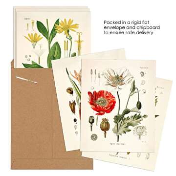 Vintage Botanical Flower Wall Decor, Set of 6 8x10 inches, Cottagecore Decor, Floral Wall Art Posters, Vintage Aesthetic Decor for Bedroom