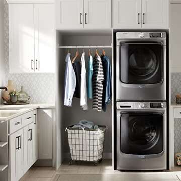 Steelsoft Heavy Duty Dryer Vent Duct Hose 4 inch 8 Feet,Extra Thick Aluminum Foil Flexible Ducting Kit with Collars,Easy Installation