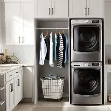 Steelsoft Heavy Duty Dryer Vent Duct Hose 4 inch 8 Feet,Extra Thick Aluminum Foil Flexible Ducting Kit with Collars,Easy Installation