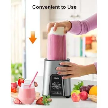 VEWIOR Smoothie Blender Powerful Personal Blender for Shakes
