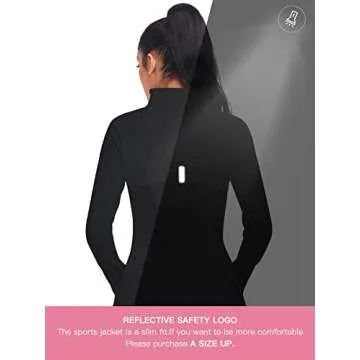 VUTRU Women's Workout Yoga Jacket Full Zip Running Track Jacket