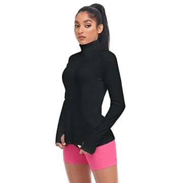 VUTRU Women's Workout Yoga Jacket Full Zip Running Track Jacket
