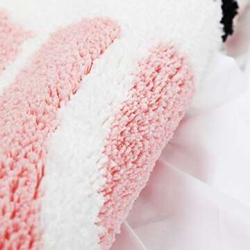 Fresh Lemon/Peach Shape Design Yellow Bathroom mat,Showroom Bathmat,Non-Slip Bath Rugs,Play Carpet Area Rug for Kids,Photography Props,Home Decor,Fruit Indoor mat (Pink)