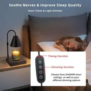 LALISU Candle Warmer: Timer & Adjustable Height for Home