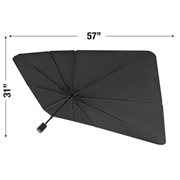 Ontel Brella Shield Car Windshield Sun Shade for Vehicles