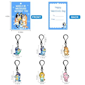 Anstey Kids Valentines Cards with Keychains Pack