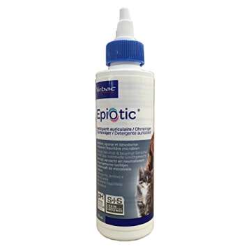 Virbac Epi-Otic Nettoyant Auriculaire 125ml - Pet Ear Care - Dermatological, Non-Irritating Formula - Cotton Padded