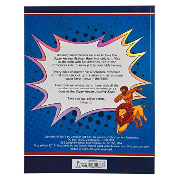 Super Heroes Activity Book Bible Fun for Kids