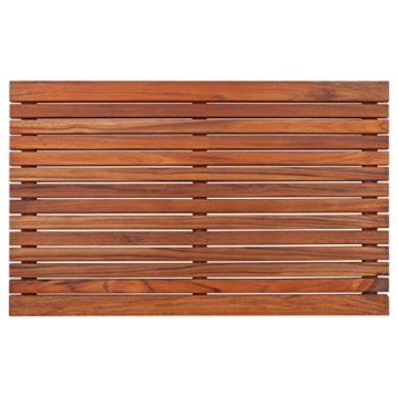Nordic Style Premium Teak Shower and Bath Mat - Non-Slip Wooden Platform for Spa and Outdoor Use - (...