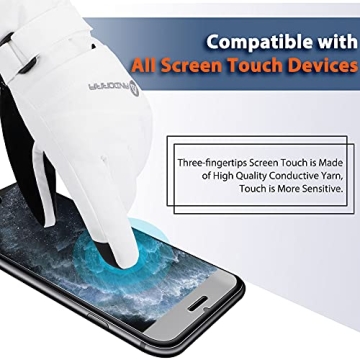 Andorra Snow Gloves for Women – Waterproof Touchscreen Ski Gloves