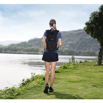 MARCHWAY Tactical Molle Hydration Pack Backpack with 3L TPU Water Bladder, Military Daypack for Cycling, Hiking, Running, Climbing, Hunting, Biking (Black)