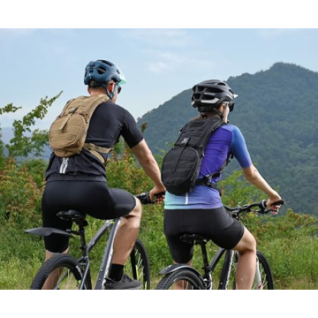 MARCHWAY Tactical Molle Hydration Pack Backpack with 3L TPU Water Bladder, Military Daypack for Cycling, Hiking, Running, Climbing, Hunting, Biking (Black)