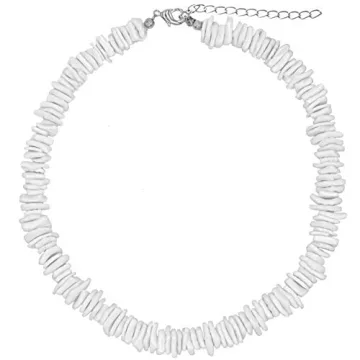 Fablinks Puka Shell Necklace - White Hawaiian Seashell Accessory for All