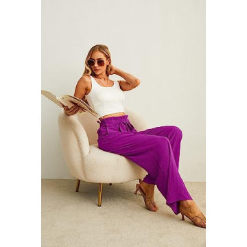 IWOLLENCE Women's Wide Leg Pants with Pockets