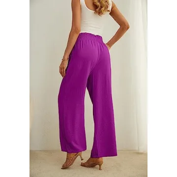 IWOLLENCE Women's Wide Leg Pants with Pockets