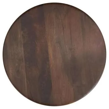 Coaster Home Furnishings Dale Round Solid Mango Wood Side End Table Brown