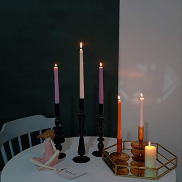 LKXHarleya Retro Glass Candlestick Holder for Home Decor