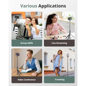 Sensyne 60" All-In-One Phone Tripod & Selfie Stick