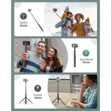 Sensyne 60" All-In-One Phone Tripod & Selfie Stick