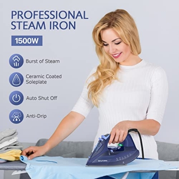 BEAUTURAL Steam Iron with Ceramic Coated Soleplate