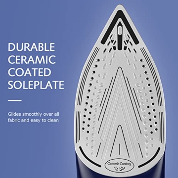 BEAUTURAL Steam Iron with Ceramic Coated Soleplate