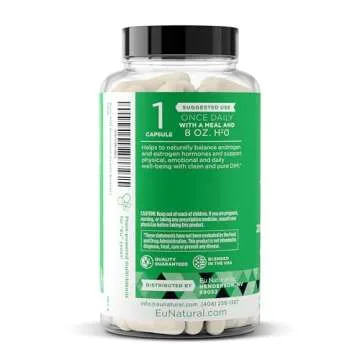 DIM Supplement Pure 200 Mg for Women or Men – Estrogen Hormone Balance Supplement for Energy, Fatigue, Stress, Menopause, Hot Flashes – Enhanced Bioavailability BioPerine – 60 Vegan Soft Capsules