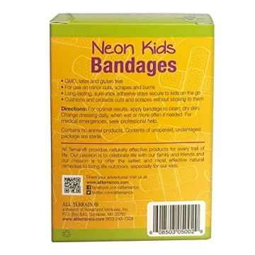 All Terrain Kids Neon Bandages for Sensitive Skin