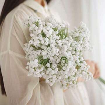Olivachel Baby's Breath Artificial Flowers for Decor