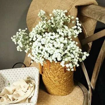 Olivachel Baby's Breath Artificial Flowers for Decor