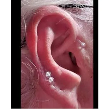 D.Bella 65pcs Clear Piercing Retainer Set for All Styles