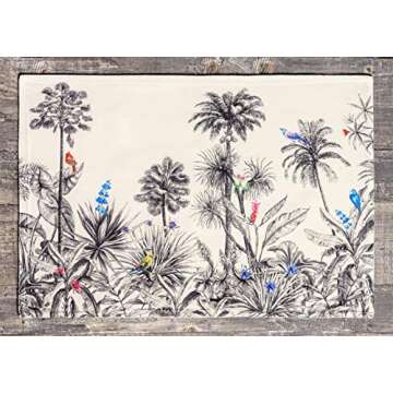 Maison d' Hermine Placemats 100% CottonSet of 4 Dinner Placemat, Decorative Washable Cloth Placemat,...