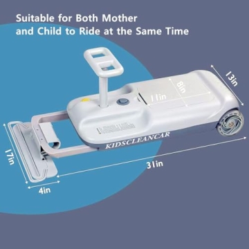 KIDSCLEANCAR Portable Go Kart 12v Ride On Race Car for Kids